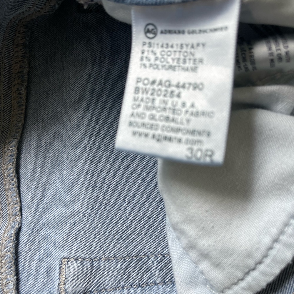 AG Prima Cigarette Leg 30R Jeans - Picture 8 of 8